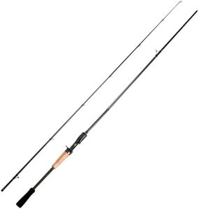 Handing Magic L Baitcaster Rod Freshwater Fishing Rods, 6'6''-8' Casting Rod, Fuji O+A Ring Guides, 24+30T Carbon Fiber Baitcasting Rod 2 Pieces Bass Fishing Rod, EVA & Cork Handle…