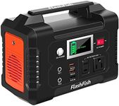 200W Portable Power Station, FF FLASHFISH 40800mAh 151Wh Solar Generator with 110V AC Outlet/2 DC Ports/3 USB Ports, Battery Power Supply for CPAP Outdoor Adventure Load Trip Camping Emergency.