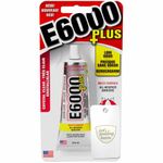 E6000 Plus Multi-Purpose Clear Glue is Waterproof and Paintable, Strong Flexible Craft Adhesive for Wood, Glass, Fabric, Ceramic, Metal and More, 26.6ml and Applicator Card