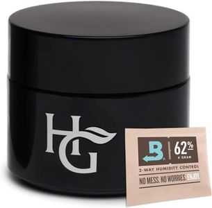 Herb Guard - Quarter Oz Airtight Container & Smell Proof Stash Jar (100ml) Bonus Humidity Pack Keeps Goods Fresh for Months