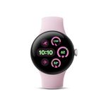 Google Pixel Watch 3 (41mm) - Android Smartwatch with Heart Rate Tracking, Advanced Running from Fitbit, Fitness Insights, 24-Hour Battery - Polished Silver Aluminum Case - Rose Quartz Band - Wi-Fi