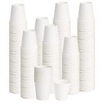 [300 Pack] Dbfengbilian 3 oz Disposable Coffee Cups, Small Paper Cups, Mini Bathroom Mouthwash Cups, Espresso, White Hot Coffee Paper Cups