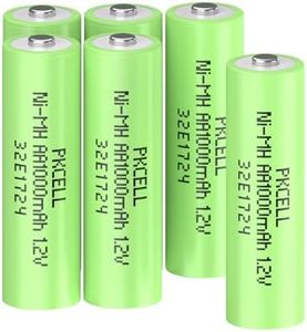 Rechargeable AA Batteries, NiMH Battery,Double A 1000mAh 1.2V Battery- 6 Count,PKCELL