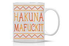 Hakuna Mafuckit 11oz Coffee Mug Funny Sarcastic Saying Novelty Ceramic Cup For Him/Her For Birthday, Christmas, Graduation, Xmas - Novelty Mugs