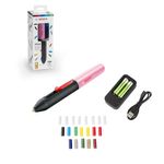 Bosch Gluey Cordless Hot Glue Pen, Cupcake Pink (with 20 Glue Sticks, Pink, in a Box)
