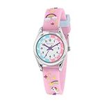 Tikkers Girls Analogue Classic Quartz Watch with silicone strap TK0145