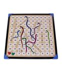 RATNA'S Table TOP Family Fun Excellent Ludo Snakes and LADDERS Board Game with Stand