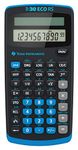 Texas Instruments TI-30 ECO RS School Calculator, Technical Scientific (Single Line 10 Digit Display, Solar Powered) Black