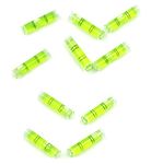 Chiloskit 10 Pcs Cylindrical Plastic Bubble Spirit Level Vials for RV TV Picture Frame Hanging Tool Leveler, 8x35mm