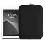 kwmobile Neoprene Pouch Compatible with 9,7"-11" Tablet - Universal Sleeve Case Cover with Zipper for Tablet - Black