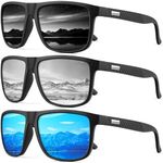 NSSIW Sunglasses-Men Polarized Mens-Sunglasses: Classic Sun Glasses with UV400 Protection for Driving Fishing Golf