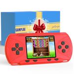 Handheld Games for Kids , Handheld Game Console Built in 258 Video Game 3" HD Screen Hand Held Video Games for Kids Portable Electronic Games , Boy Toys Age 5-12 Red (Solid red)