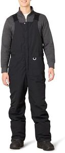 Amazon Essentials Men's Insulated Snow Bib Overall, Black