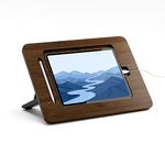 AFOOYO Bamboo Tablet Drawing Stand Tablet Stand - Portable & Adjustable 5 Angles for Laptop, Laptop Stand Riser,Book Reading Stand,Compatible with 12.9 inch Tablet Pro-3rd - 6th Gen(Walnut Varnish)