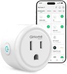 GHome Smart Plug,WiFi Smart Plugs Compatible with Alexa and Google Home,Smart WiFi Outlet with Remote Control and Timer Function,2.4GHz Wi-Fi Only,No Hub Required, ETL FCC Listed ,White(1 Pack)