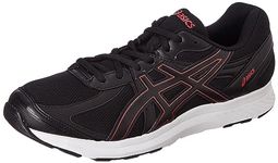 ASICS Mens Road Jog Black/Red Running Shoe - 11 UK (1011B247.002)