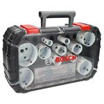 Bosch Professional 14 pcs. Hole Saw Progressor for Wood & Metal Universal Set (Ø 20-76 mm, Accessory Drill)