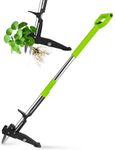 YISSVIC Mechanical Weed Puller Weed Remover Tool Stainless Steel 4-Claw & Foot Pedal, Telescopic Root Remover, Stand-up Manual Weed Tool for Garden without Bending Over or Kneeling Down (Green)