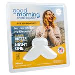 Good Morning Snore Solution Mouth Guard Anti Snoring Devices for Smaller Mouths - FDA Cleared Snore Stopper & Snoring Solution for Young Adults - Tongue Stabilizing Mouthpiece - Made in USA