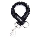 Yangbaga Dogs Shock Absorber, Elastic Buffer Extension leash with Bungee Shock for Pet, Prevent Injury on Arm and Shoulder & Absorb the Pull by Dogs, Great for Bicycle, Running, Walking etc. (Black)