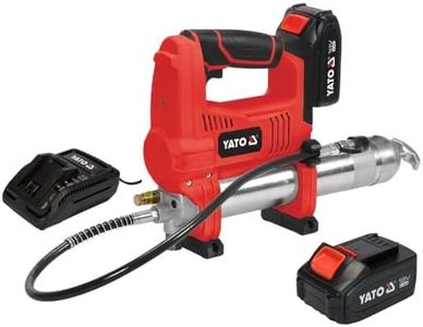 Akku Fettpresse 18V 620 Bar Zylinder mit Akku 3Ah und Ladegerät Akku-Presse Fett