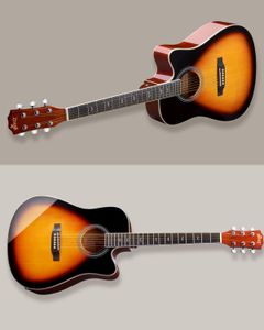 Winzz 41-Inch Electro-Acoustic Guitar – Sunburst Finish