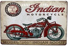 Vintage Motorcycle Signs Garage Man Cave Signs Retro Poster Metal Tin Sign Wall Decor Art Gifts for Men 8x12 Inch