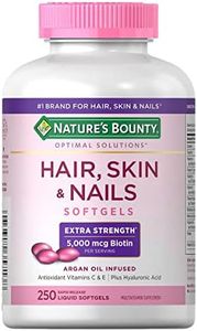 Nature's Bounty Hair Skin and Nails 5000 mcg of Biotin - 250 Coated Tablets Extra Strength