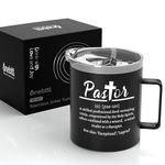 Onebttl Pastor Gifts for Men, Pastor Thank You Gifts for Men and Women, Present for Church Pastor, 12oz Stainless Steel Mug, Pastor Gifts Idea for Pastor Appreciation Day