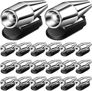 Frienda 20 Pieces Deer Whistles for Vehicles Avoids Collisions, Deer Whistles for Car, Horns for Vehicles Warning Devices with Waterproof Animal Alert for Car and Motorcycle (Silver)