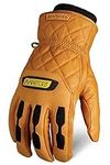 Ironclad Ranchworx Winter Gloves RWDI, Premium Leather Insulated Winter Work Gloves, Cold Weather Protection Rated to 30°F/-1°C, Water-Resistant Palm, (1 Pair), RWDI-04-L, Size Large