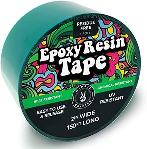 HIPPIE CRAFTER Resin Tape for Epoxy Molding and Mold Release, Thermal Adhesive Micro Pour Form with UV Resistance, 2 Inch Wide, 150 Feet Long