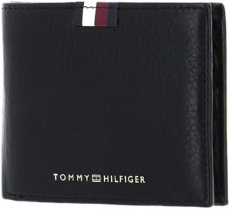 Tommy Hilfiger Homme Portefeuille Cc Wallet Petit, Multicolore (Black), Taille Unique