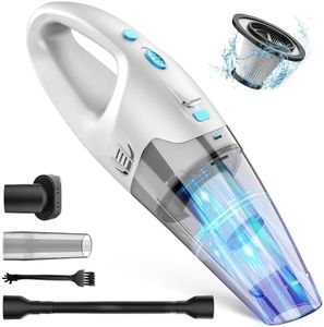 Handheld Vacuum Cordless,Car Hand Vacuum Cleaner,Dust Busters Cordless Rechargeable with LED Light/Multi Accessories/Washable Filter,1.6lbs Mini Portable Vacuum Cleaner for Home Office Car Pet