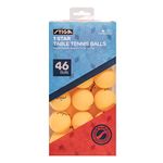 STIGA 46 Pack Orange 1 Star Table Tennis Balls - 40mm ITTF Regulation Size and Weight Ping Pong Balls