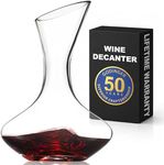 Godinger Wine Decanter Carafe, Hand Blown Wine Decanter Aerator - Wine Gifts