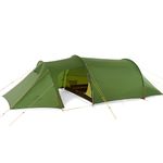 Naturehike Opalus Backpacking Tent 2-4 Person Lightweight Waterproof Camping Tent with Footprint (3 Person Forest Green(20D Nylon))