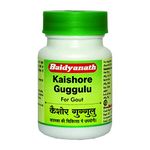 Baidyanath Kaishore Guggulu 30 Gm / 80 Tablets - For Gout (Vat Rakta) And Its Complications (Pack Of 3)