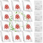 12 Pack GN Vacuum Dust Bags Replacements Compatiable with Miele Hoover Bags Classic C1, Complete C2 C3, S227 S240, S270, S400, S400i, S600, S2, S5, S8 Series Vacuum Cleaner w/8 Air Filter