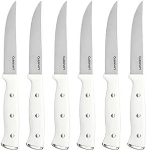 Cuisinart C77WTR-6PSK White Triple Rivet Steak Knife Set, 6 pc