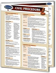 Civil Procedure Law Guide - USA - Law Quick Reference Guide by Permacharts