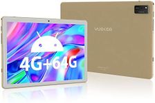 YUMKEM Tablet 10 Inch Android 12, Tablet PC with IPS 1280P HD Screen, 8-Core CPU, 6000mAh Battery, 64GB Storage & 1TB Expandable,8MP Camera, WiFi, BT 5.0, Perfect for Game & Work, Gold