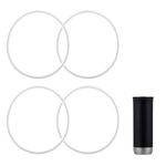 Prurex 4 pcs Leak-Proof Lid Gasket Replacements for Contigo Snapseal Byron Travel Mug， O Shaped Silicone Seals for 16oz & 20oz Mugs (White), Ring 05