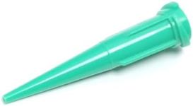 SANANTS 18 Gauge 1.24 Inch Blunt Plastic Tapered Tip Dispensing Fill Needle,Rigid,Precision Filling,Green 20 PCS