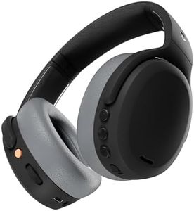 Skullcandy Crusher ANC 2 Over-Ear Noise Cancelling Wireless Headphones with Sensory Bass, 50 Hr Battery, Skull-iQ, Alexa Enabled, Microphone, Works with Bluetooth Devices, Asphalt AMZ