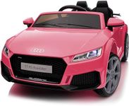 Hikiddo Electric Car for Kids, Licensed Audi 6V Kids Ride on Car Toy for Toddlers with Remote, Bluetooth - Pink