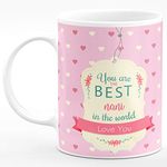 CHHAAP You are The Best Nani in The World Love You Printed Microwave Safe Ceramic Coffee Tea Milk Mug (Multicolor, 350 ml) (URTB1 18)