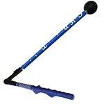 FINGER TEN Golf Swing Trainer Aid Adjustable Portable for Golf Training Aid, Golf Swing Master with Ergonomic Grip Shoulder Turn,Beginners Improve Golf Swing Exerciser Training Aid for Office (Blue)