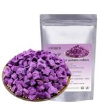 purple sweet potatoes 150g,Dried Vegetables,Dehydrated dried purple potatoes，purple sweet potato mashed granules nougat dessert baking decoration Congee