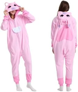 DEAGUI Unisex-Adult Animal Onesies Pajamas Halloween Costume Cosplay Funny Christmas Party Wear Daily Carton Outfit XL